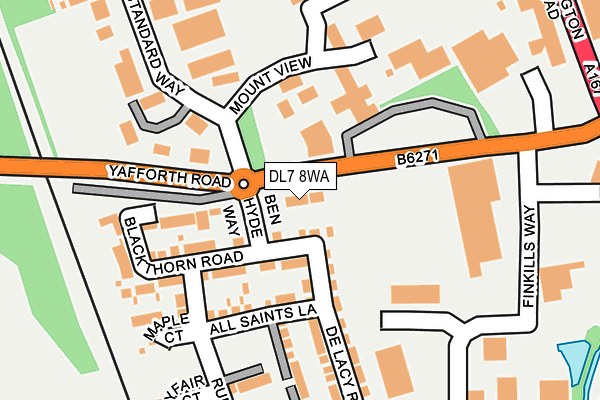 DL7 8WA map - OS OpenMap – Local (Ordnance Survey)