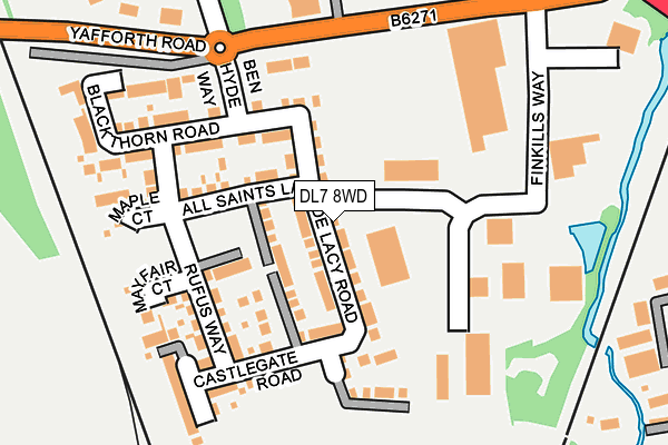 DL7 8WD map - OS OpenMap – Local (Ordnance Survey)