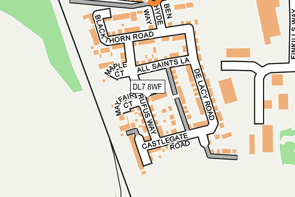DL7 8WF map - OS OpenMap – Local (Ordnance Survey)