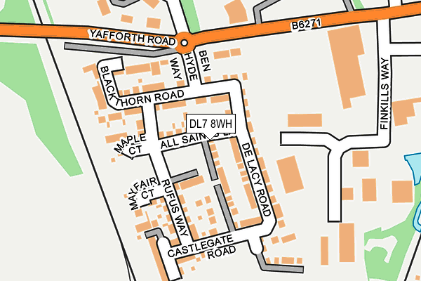 DL7 8WH map - OS OpenMap – Local (Ordnance Survey)