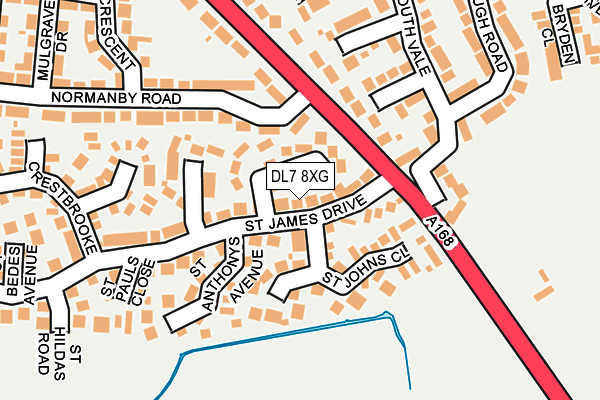 DL7 8XG map - OS OpenMap – Local (Ordnance Survey)