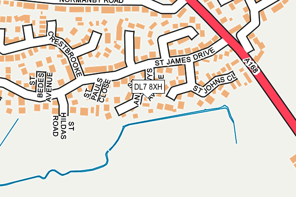 DL7 8XH map - OS OpenMap – Local (Ordnance Survey)