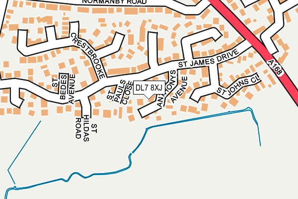 DL7 8XJ map - OS OpenMap – Local (Ordnance Survey)