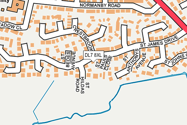DL7 8XL map - OS OpenMap – Local (Ordnance Survey)