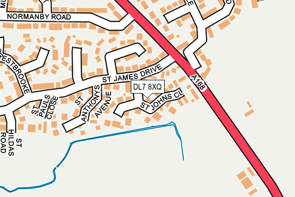 DL7 8XQ map - OS OpenMap – Local (Ordnance Survey)