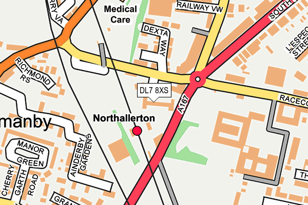 DL7 8XS map - OS OpenMap – Local (Ordnance Survey)