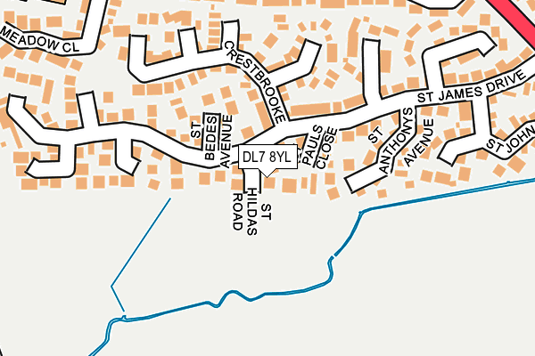 DL7 8YL map - OS OpenMap – Local (Ordnance Survey)