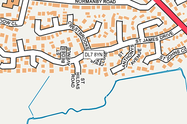 DL7 8YN map - OS OpenMap – Local (Ordnance Survey)