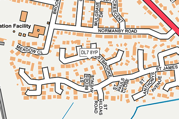 DL7 8YP map - OS OpenMap – Local (Ordnance Survey)