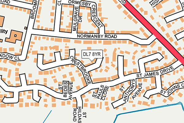 DL7 8YR map - OS OpenMap – Local (Ordnance Survey)