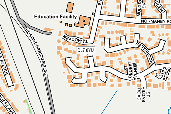 DL7 8YU map - OS OpenMap – Local (Ordnance Survey)