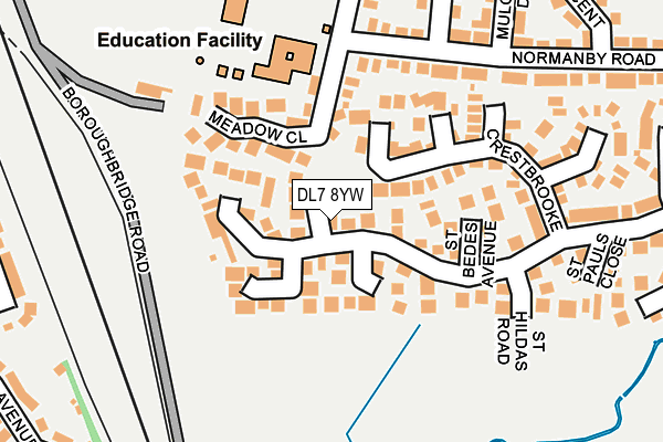 DL7 8YW map - OS OpenMap – Local (Ordnance Survey)