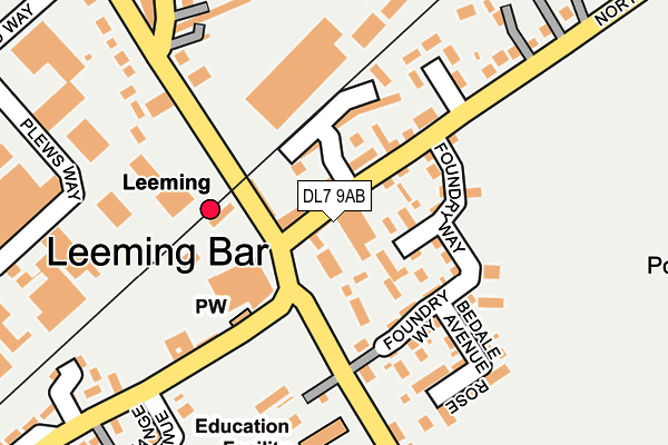 Map of GILL'S LEEMING BAR LIMITED at local scale
