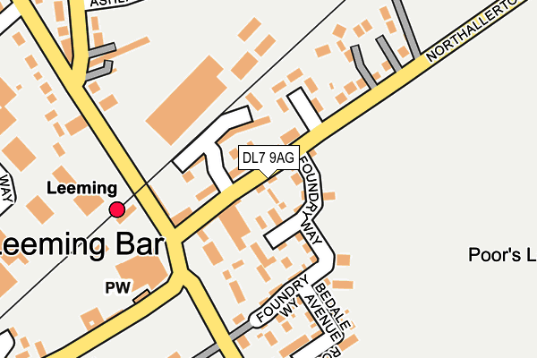 DL7 9AG map - OS OpenMap – Local (Ordnance Survey)