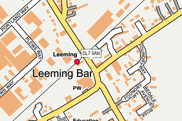 DL7 9AN map - OS OpenMap – Local (Ordnance Survey)
