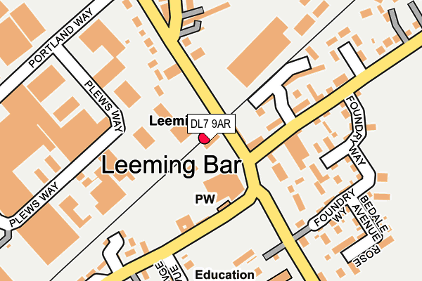 DL7 9AR map - OS OpenMap – Local (Ordnance Survey)
