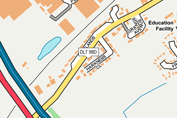 DL7 9BD map - OS OpenMap – Local (Ordnance Survey)
