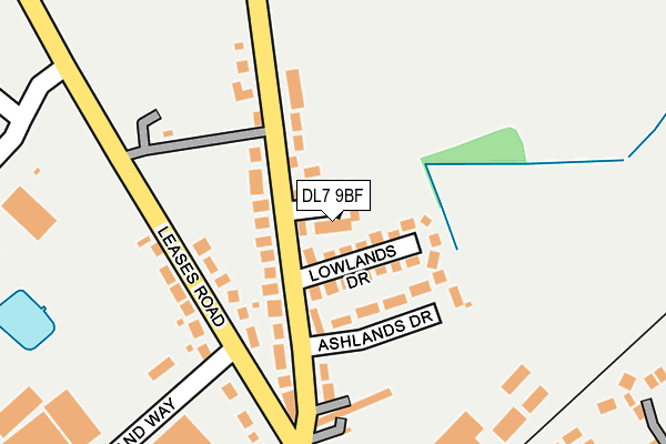 DL7 9BF map - OS OpenMap – Local (Ordnance Survey)