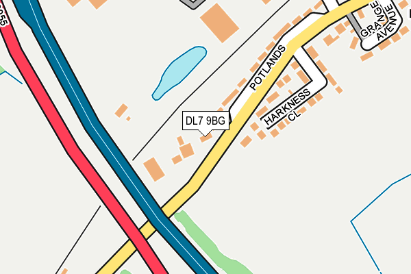DL7 9BG map - OS OpenMap – Local (Ordnance Survey)