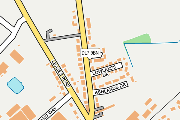 DL7 9BN map - OS OpenMap – Local (Ordnance Survey)