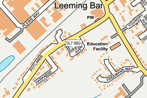 DL7 9BQ map - OS OpenMap – Local (Ordnance Survey)