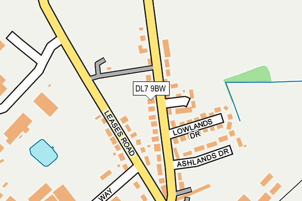 DL7 9BW map - OS OpenMap – Local (Ordnance Survey)