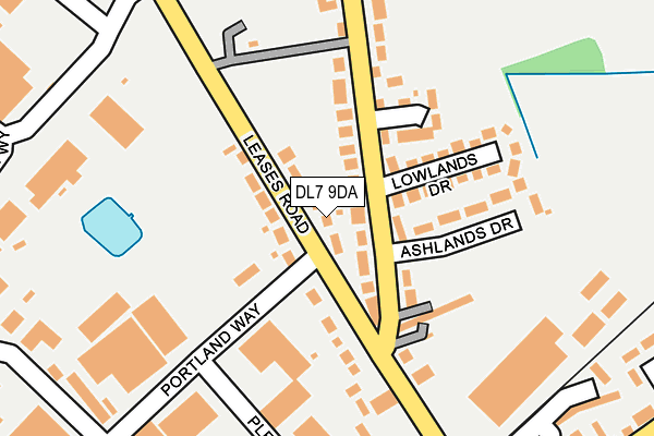 DL7 9DA map - OS OpenMap – Local (Ordnance Survey)