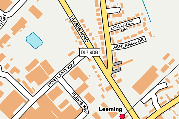 DL7 9DB map - OS OpenMap – Local (Ordnance Survey)