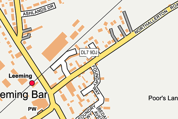 DL7 9DJ map - OS OpenMap – Local (Ordnance Survey)