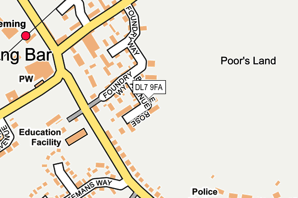 DL7 9FA map - OS OpenMap – Local (Ordnance Survey)