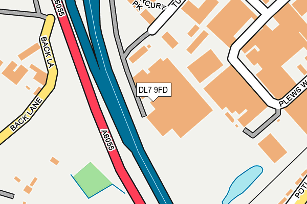 DL7 9FD map - OS OpenMap – Local (Ordnance Survey)