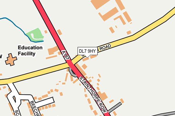 DL7 9HY map - OS OpenMap – Local (Ordnance Survey)