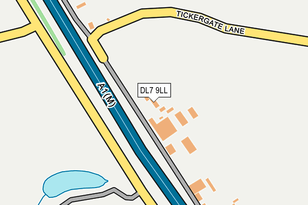 DL7 9LL map - OS OpenMap – Local (Ordnance Survey)