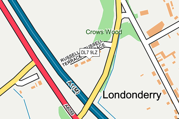 DL7 9LZ map - OS OpenMap – Local (Ordnance Survey)