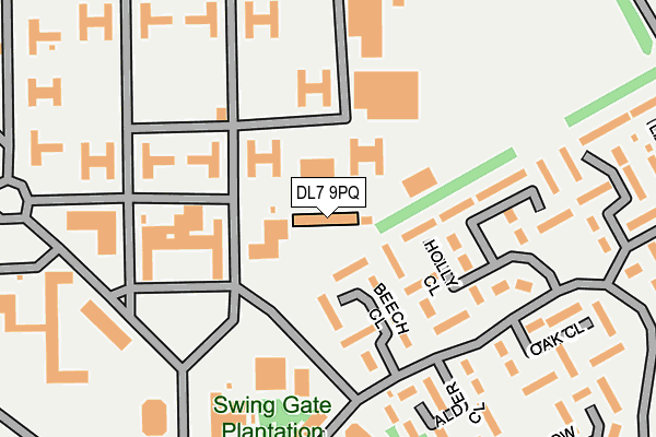 DL7 9PQ map - OS OpenMap – Local (Ordnance Survey)