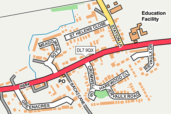 DL7 9QX map - OS OpenMap – Local (Ordnance Survey)
