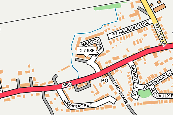 DL7 9SE map - OS OpenMap – Local (Ordnance Survey)
