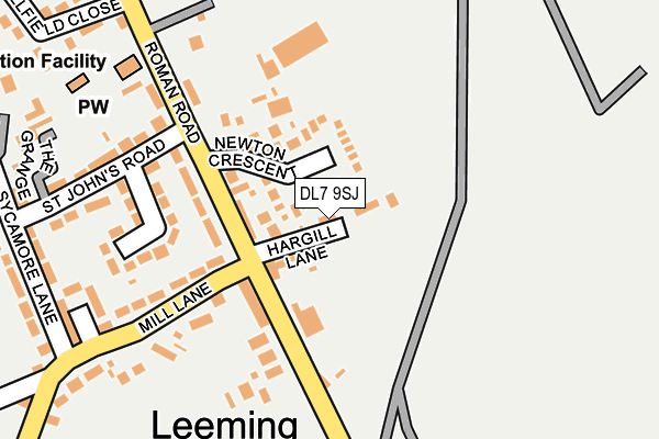 DL7 9SJ map - OS OpenMap – Local (Ordnance Survey)