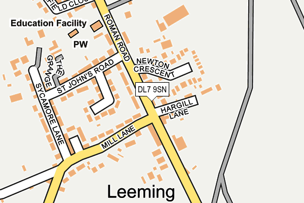 DL7 9SN map - OS OpenMap – Local (Ordnance Survey)