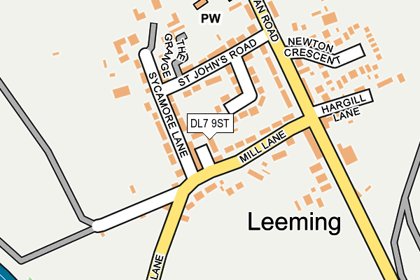 DL7 9ST map - OS OpenMap – Local (Ordnance Survey)