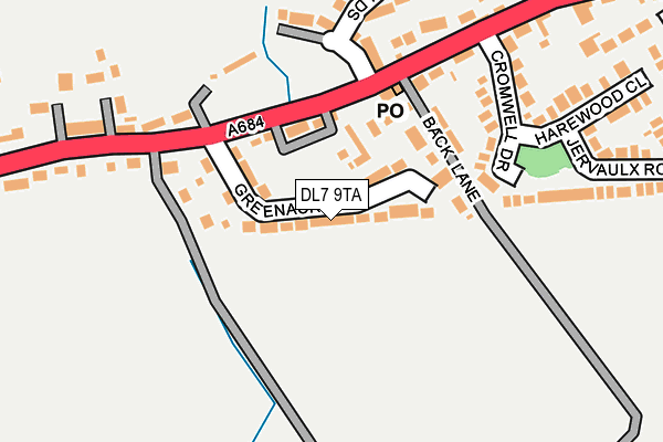 DL7 9TA map - OS OpenMap – Local (Ordnance Survey)