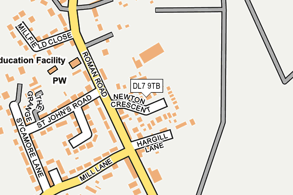 DL7 9TB map - OS OpenMap – Local (Ordnance Survey)