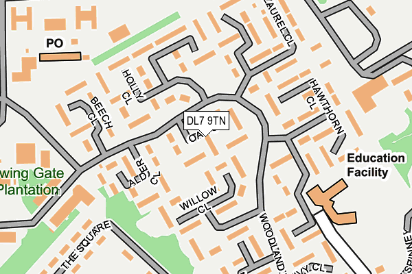 DL7 9TN map - OS OpenMap – Local (Ordnance Survey)