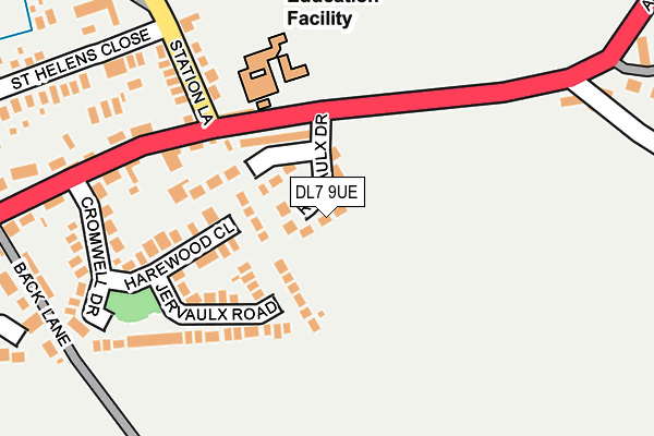 DL7 9UE map - OS OpenMap – Local (Ordnance Survey)