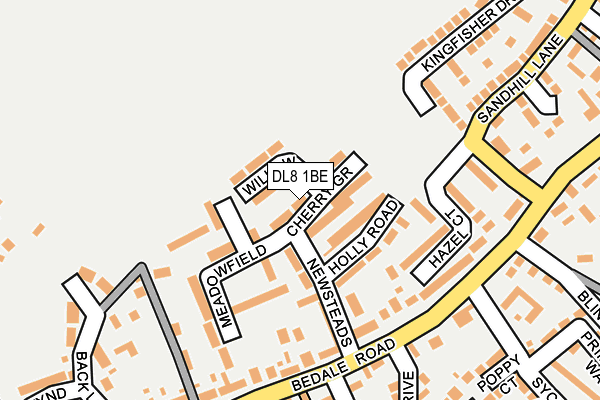 DL8 1BE map - OS OpenMap – Local (Ordnance Survey)