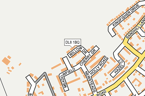 DL8 1BQ map - OS OpenMap – Local (Ordnance Survey)