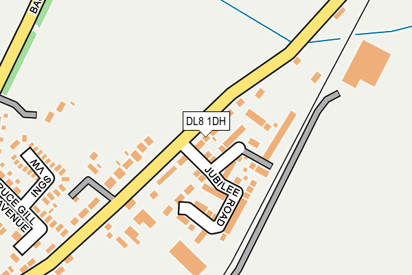 DL8 1DH map - OS OpenMap – Local (Ordnance Survey)