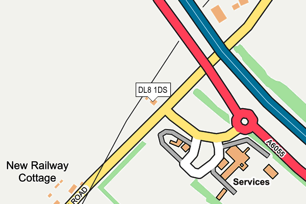 DL8 1DS map - OS OpenMap – Local (Ordnance Survey)