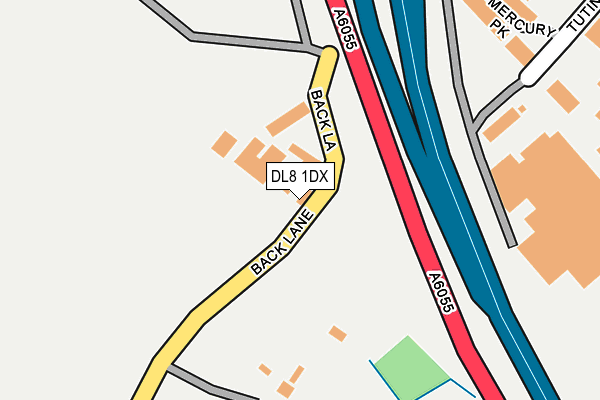 DL8 1DX map - OS OpenMap – Local (Ordnance Survey)