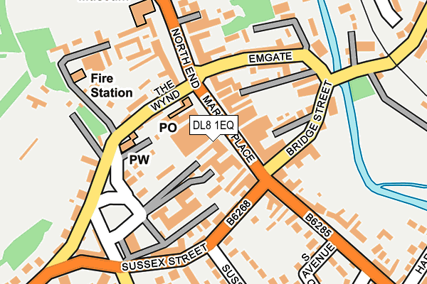 DL8 1EQ map - OS OpenMap – Local (Ordnance Survey)